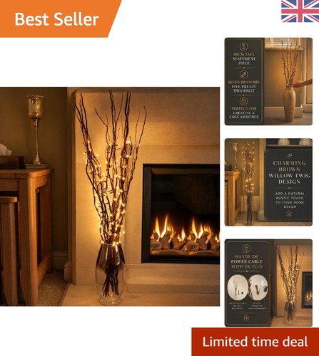 Mains powered 89cm tall twig - tall,