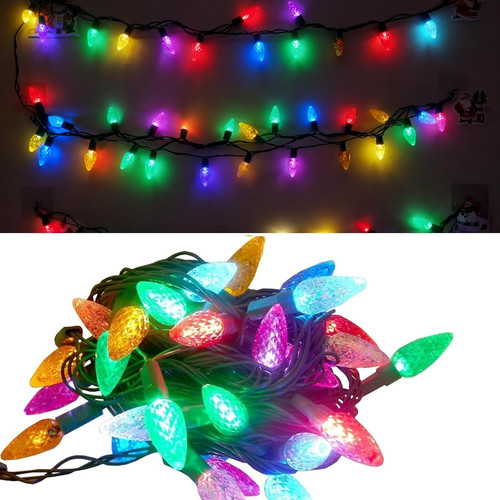 Coloured string lights battery - coloured,