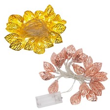 LED Leaf Lights String Hollow